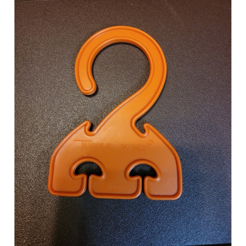 Vintage Tupperware Hang It All Single Hanger 315 Hook Gadget Orange NOS